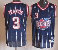 Houston Rockets -3 Steve Francis Navy Throwback Stitched NBA Jersey