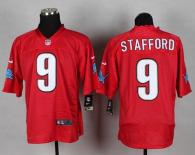 Nike Detroit Lions #9 Matthew Stafford Red Men's Stitched NFL Elite QB Practice Jersey