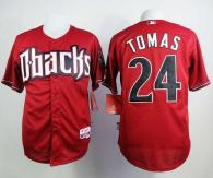 Arizona Diamondbacks #24 Yasmany Tomas Red Cool Base Stitched MLB Jersey