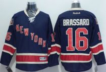New York Rangers -16 Derick Brassard Navy Blue Alternate Stitched NHL Jersey