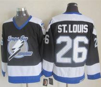 Tampa Bay Lightning -26 Martin St  Louis Black CCM Throwback Stitched NHL Jersey