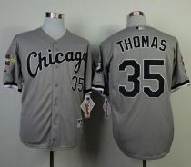 Chicago White Sox -35 Frank Thomas Grey Cool Base Stitched MLB Jersey