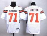 Nike Cleveland Browns -71 Danny Shelton White Men's Stitched NFL New Elite Jersey