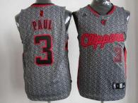Los Angeles Clippers -3 Chris Paul Grey Static Fashion Stitched NBA Jersey