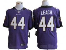 Nike Ravens -44 Vonta Leach Purple Team Color Stitched NFL Elite Jersey