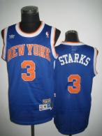 New York Knicks -3 John Starks Blue Throwback Stitched NBA Jersey