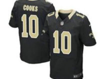 2014 NFL Draft Nike Saints 10 Brandin Cooks Black Elite jersey