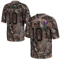 Nike New York Giants #10 Eli Manning Camo With 1925-2014 Season Patch Men's Stitched NFL Realtree El