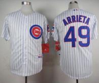 Chicago Cubs -49 Jake Arrieta White Home Cool Base Stitched MLB Jersey