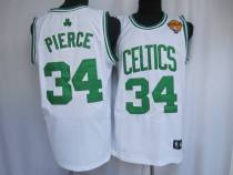Boston Celtics -34 Paul Pierce Stitched White Final Patch NBA Jersey