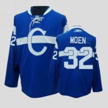 Montreal Canadiens -32 Travis Moen Stitched Blue NHL Jersey