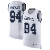 Nike Cowboys -94 Randy Gregory White Stitched NFL Limited Rush Tank Top Jersey