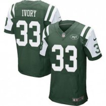 Nike New York Jets -33 Chris Ivory Green Team Color NFL Elite Jersey