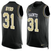 Nike Saints -31 Jairus Byrd Black Team Color Stitched NFL Limited Tank Top Jersey