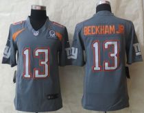 Nike New York Giants #13 Odell Beckham Jr Grey Pro Bowl Men's Stitched NFL Elite Team Irvin Jersey