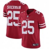 Nike 49ers -25 Richard Sherman Red Team Color Stitched NFL Vapor Untouchable Limited Jersey