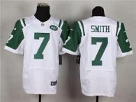 Nike New York Jets -7 Geno Smith White Men's Stitched NFL Elite Jersey