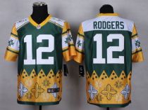 Nike Green Bay Packers #12 Aaron Rodgers Green Men's Stitched NFL Elite Noble Fashion Jersey