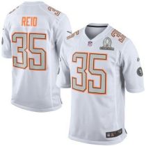 Nike San Francisco 49ers #35 Eric Reid White Pro Bowl Men‘s Stitched NFL Elite Team Rice Jersey