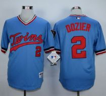Minnesota Twins -2 Brian Dozier Light Blue 1984 Turn Back The Clock Stitched MLB Jersey