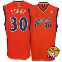 Golden State Warriors -30 Stephen Curry Orange The Finals Patch Stitched NBA Jersey