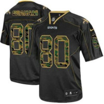 Nike New Orleans Saints -80 Jimmy Graham Black NFL Elite Camo Fashion Jersey