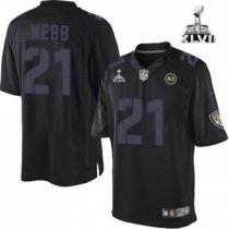 Nike Ravens -21 Lardarius Webb Black Super Bowl XLVII Stitched NFL Impact Limited Jersey