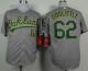 Oakland Athletics #62 Sean Doolittle Grey Cool Base Stitched MLB Jersey