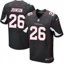 Nike Arizona Cardinals -26 Rashad Johnson Black Alternate Men's Stitched NFL Elite Jersey
