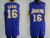 Los Angeles Lakers -16 Pau Gasol Stitched Purple NBA Jersey