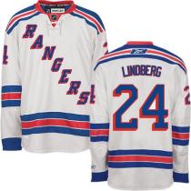 New York Rangers -24 Oscar Lindberg White Stitched NHL Jersey