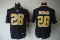 Nike Saints -28 Mark Ingram Black Team Color Stitched NFL Limited Jersey