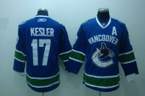 Vancouver Canucks -17 Ryan Kesler Stitched Blue NHL Jersey