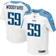 Nike Tennessee Titans #59 Wesley Woodyard White Men's Stitched NFL Elite Jersey