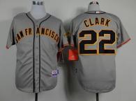 San Francisco Giants #22 Will Clark Grey Road Cool Base Stitched MLB Jersey