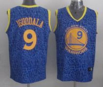 Golden State Warriors -9 Andre Iguodala Blue Crazy Light Stitched NBA Jersey