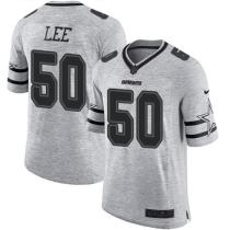 Nike Cowboys -50 Sean Lee Gray Stitched NFL Limited Gridiron Gray II Jersey