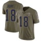 Nike Rams -18 Cooper Kupp Olive Stitched NFL Limited 2017 Salute to Service Jersey