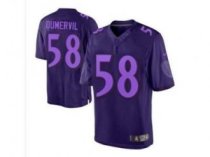 NEW jerseys baltimore ravens -58 elvis dumervil purple(Drenched Limited)
