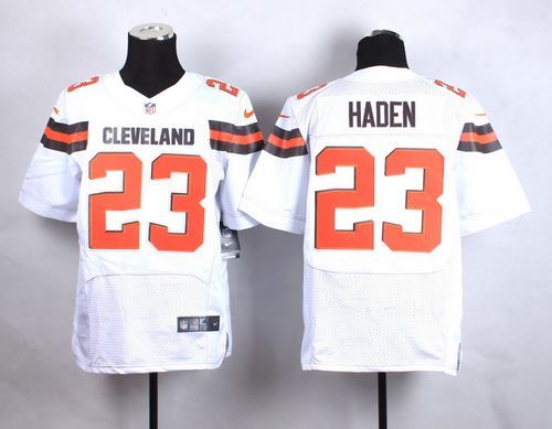 Nike Cleveland Browns -23 Joe Haden White Men's Stitched NFL New Elite Jersey