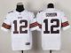 Nike Cleveland Browns -12 Josh Gordon White Men's Stitched NFL Elite Jersey