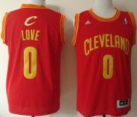 Revolution 30 Cleveland Cavaliers -0 Kevin Love Red Stitched NBA Jersey