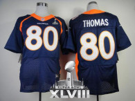 Nike Denver Broncos #80 Julius Thomas Navy Blue Alternate Super Bowl XLVIII Men's Stitched NFL New E