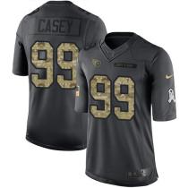 Tennessee Titans -99 Jurrell Casey Nike Anthracite 2016 Salute to Service Jersey