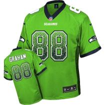 Nike Seattle Seahawks #88 Jimmy Graham Green Men's Stitched NFL Elite Drift Fashion Jersey