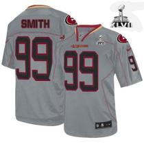 Nike San Francisco 49ers #99 Aldon Smith Lights Out Grey Super Bowl XLVII Men‘s Stitched NFL Elite J