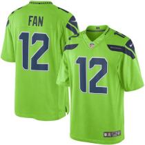 Seattle Seahawks -12 Fan Green Nike Color Rush Limited Jersey