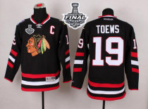 Chicago Blackhawks -19 Jonathan Toews Black 2014 Stadium Series 2015 Stanley Cup Stitched NHL Jersey