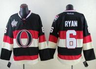 Ottawa Senators -6 Bobby Ryan Black 2014 Heritage Classic Third Stitched NHL Jersey