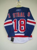 New York Rangers -18 Marc Staal Stitched Blue NHL Jersey